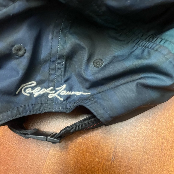 Polo Ralph Lauren Black/Plaid Racing Embroidered Patches Adjustable Strap Hat - Picture 7 of 13